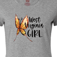 thumbnail image 4 of Inktastic West Virginia Girl- Butterfly Women's T-Shirt, 4 of 5
