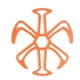 thumbnail image 1 of Forro interior acolchado para casco, alfombrilla de masaje de silicona, apto para casco de bicicleta de adulto. Naranja, 1 of 9
