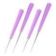 thumbnail image 1 of LOLIPPYY 4Pcs Violet Plastic Jewelry Hole Puncher for Beads Hand Drill Craft Tools Kit, 1 of 8