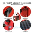 thumbnail image 4 of Multifunctional Solar Hand Crank Radio FM AM WB NOAA Weather Radio 2000mAh USB Charging Emergency LED Flashlight Power ,Handy Bright, 4 of 6