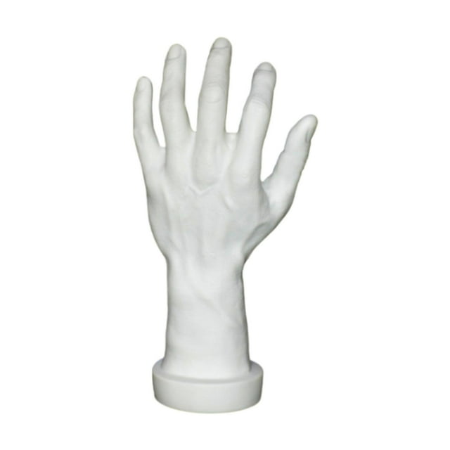 TISHITA Hand Model Fake Human Hand for Themed Party Cosplay Decoration Nail Training White