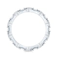 thumbnail image 2 of Rosec Jewels Lab Created Diamond Eternity Ring - Designer Wedding stacking Ring - EF-VS Grade, 14K White Gold, US 10.00, 2 of 8