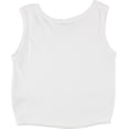 thumbnail image 2 of Elevenparis Womens Cropped Tank Top, White, X-Large, 2 of 2