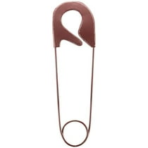 Red Safety Pin Metal Wall Decor Featuring A Distressed Shade Of