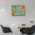 thumbnail image 4 of Farmhouse Bathroom Wall Decor Sunflower Wall Art Just Breathe Inspirational Quotes Rustic Country Sunflower Canvas Painting Print Framed Artwork for Office Kitchen Bedroom 16"x12", 4 of 6