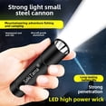 thumbnail image 2 of High-Power USB Rechargeable LED Flashlight - 98000 Lumen Fixed-Focus, Mini Portable Multi-Functional Torch for Students, Work & Outdoor Use, Durable Quality, Wholesale Gift Option (Dark Night Black), 2 of 5