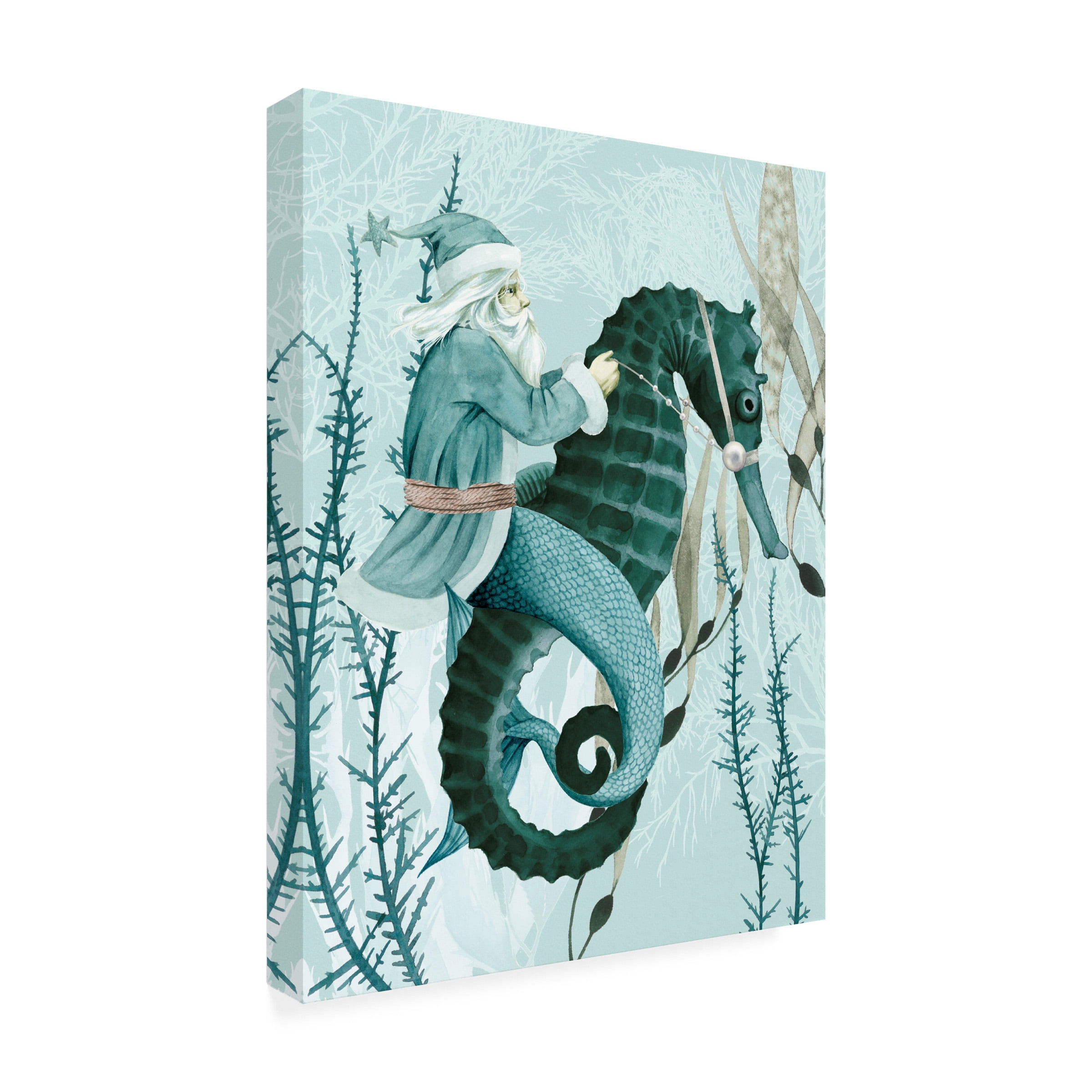 Grace Popp 'The Sea Santa I' Canvas Art