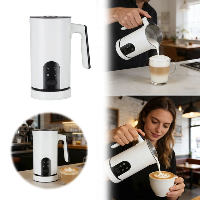 Klonfd Milk Frother 4 In 1 Automatic Milk Steamer & Foamer 118oz/350ml Automatic Hot And Cold Foam Maker And Milk Warmer For Latte Cappuccino Matcha Hot Chocolate