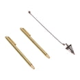 thumbnail image 1 of Kit 2PCS Retractable Dowsing Rods Copper Handle Telescopic Pole with 1 Pendulum Pendant and 1 Chain, 1 of 7