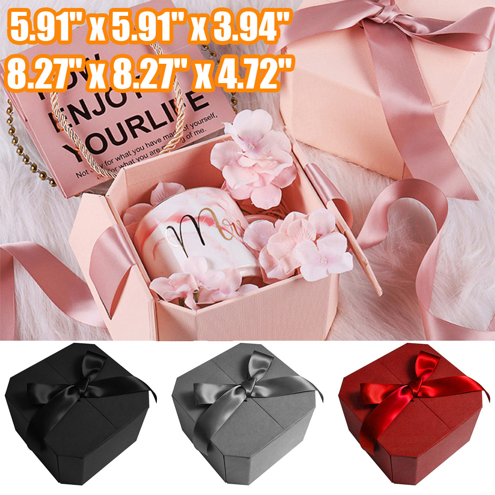 Cheers.US Gift Boxes, Paper Gift Boxes with Lids for Wedding Present, Bridesmaid Proposal Gift