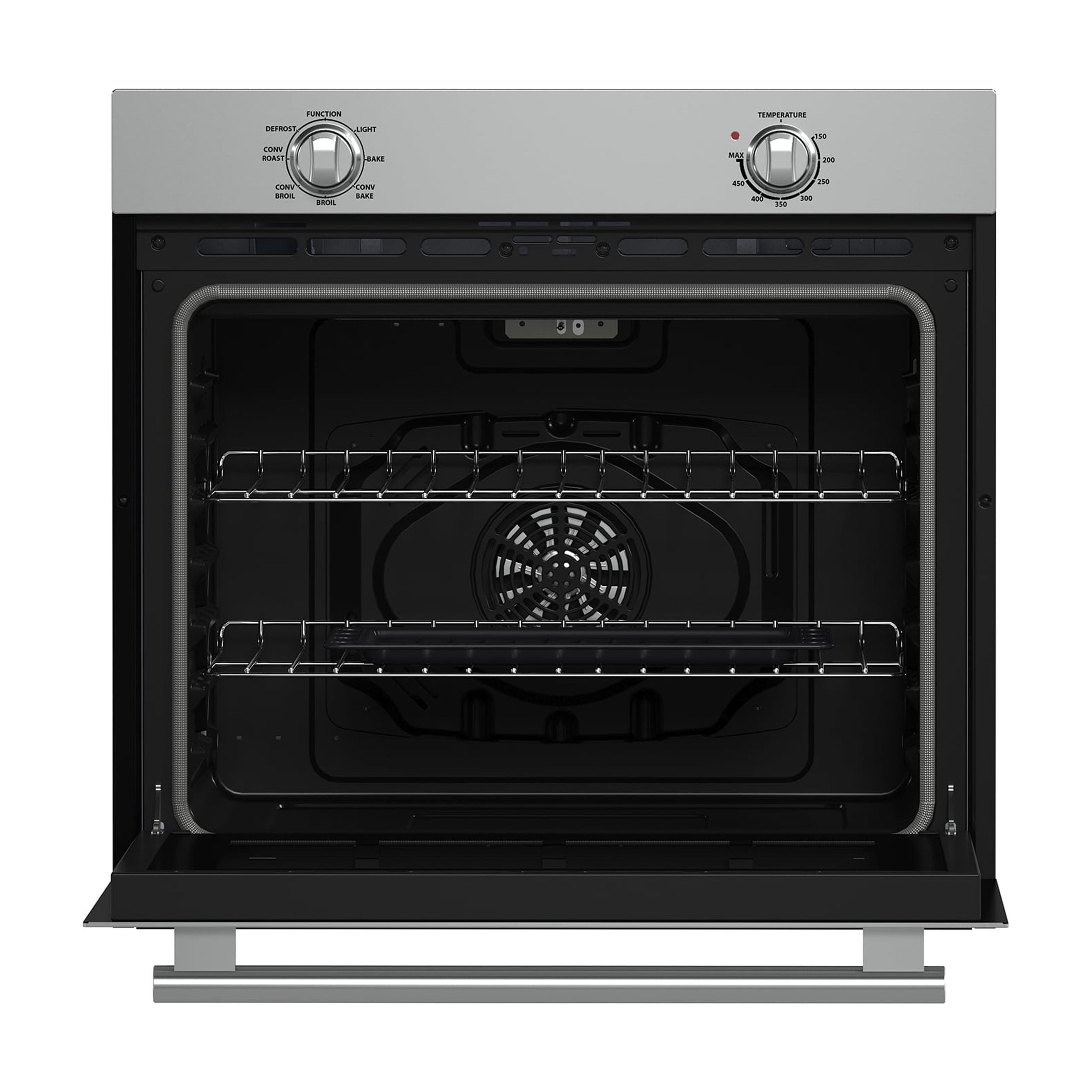 Forno Vomero 30-Inch Wall Oven, Stainless Steel, 5 cu.ft Capacity, 3550 Watts Convection, Mechanical Controls, Self-Cleaning Function
