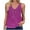 Purple, variant on ZQUUVOU Tank Top For Women Floral Printed T-Shirt V Neck Tops (Olive Green,L)