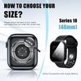 thumbnail image 6 of 2 PCS Privacy Apple Watch Case, [26 Degree Anti Spy] [Touch Sensitive]Ultra-Thin Glass Lightweight Cover Bumper for Apple Watch Series 6/5/4/SE2/SE 40mm, Anti-peep Screen Protector for iWatch Series, 6 of 8