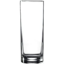 Madison - Clear 12.25 Ounce Classic Highball Drinking Glasses | Thick and Durable – Heavy Base – Dishwasher Safe – For Water, Juice, Soda, or Cocktails – Set of 6 Clear Glass Tumblers