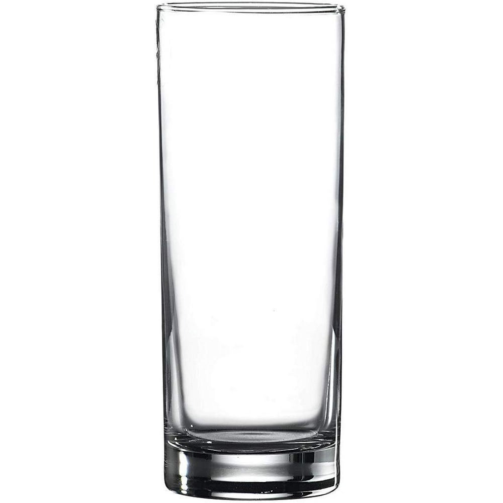 Vikko Clear 12 25 Ounce Classic Highball Drinking Glasses Thick And Durable Heavy Base