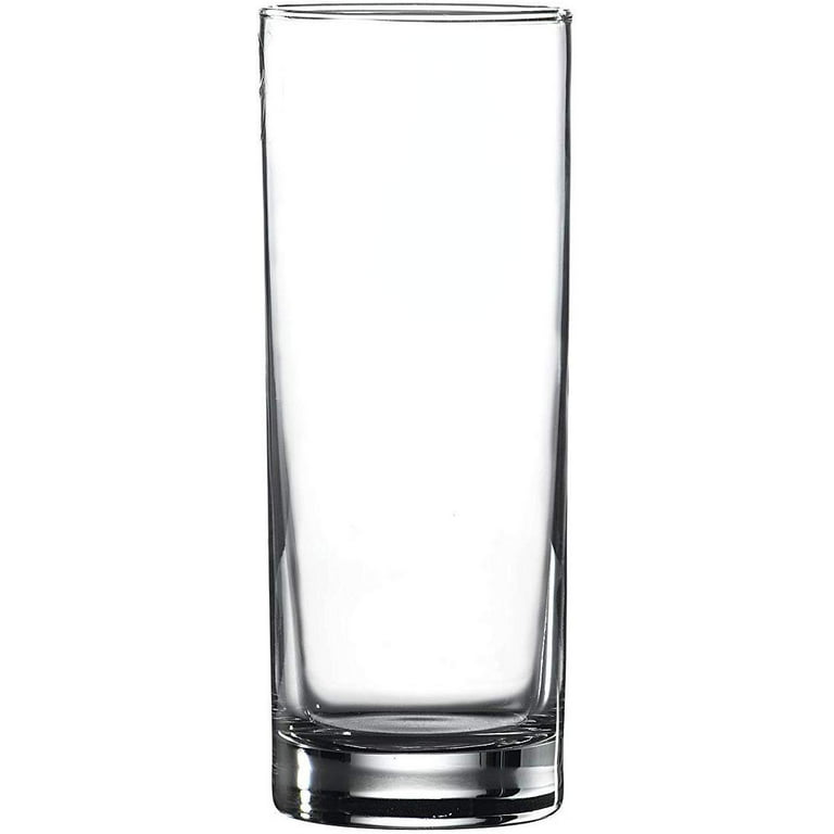 Madison Clear 12.25 Ounce Classic Highball Drinking Glasses  Thick and  Durable – Heavy Base – Dishwasher Safe – For Water, Juice, Soda, or  Cocktails – Set of 12 Clear Glass Tumblers 