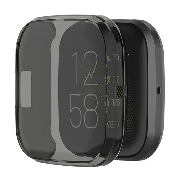 Smart Watch Case TPU Pantalla completa Shell Cover para Fitbit Versa 2 Negro Bodega Aurrera en linea