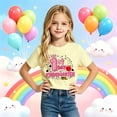thumbnail image 2 of Bainana Kindergarten T Shirts For Girls Letter Print Short Sleeve Tops Big Kids Soft Back To School Tshirts, 2 of 4