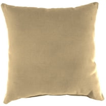 Jordan Manufacturing 16" x 16" Antique Beige Solid Square Outdoor Throw Pillow