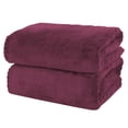 thumbnail image 1 of Moonqueen Juego de 2 toallas de baño premium  Secado rápido  Toallas de microfibra de terciopelo coral altamente absorbentes  Uso multiusos como baño, fitness, baño, ducha, deportes, toalla de yoga, 1 of 7