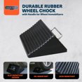 thumbnail image 2 of Shop Tuff Cale de Roue en Caoutchouc Durable avec Poignée pour Immobiliseurs de Roue, Noir, 2 of 7