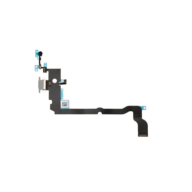 Esource Parts Apple iPhone XS Max Charging Port Flex Cable Replacement Silver