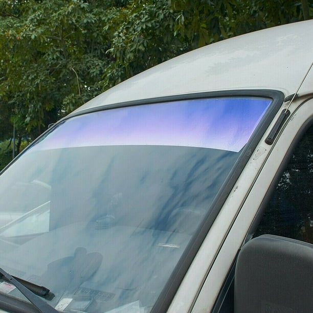 Purple Sun Visor Strip Tint Film Car Front Windshield Uv Shade
