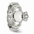 thumbnail image 5 of Stainless Steel Polished Braided Claddagh Ring Size: 5; for Adults and Teens; for Women and Men, 5 of 7