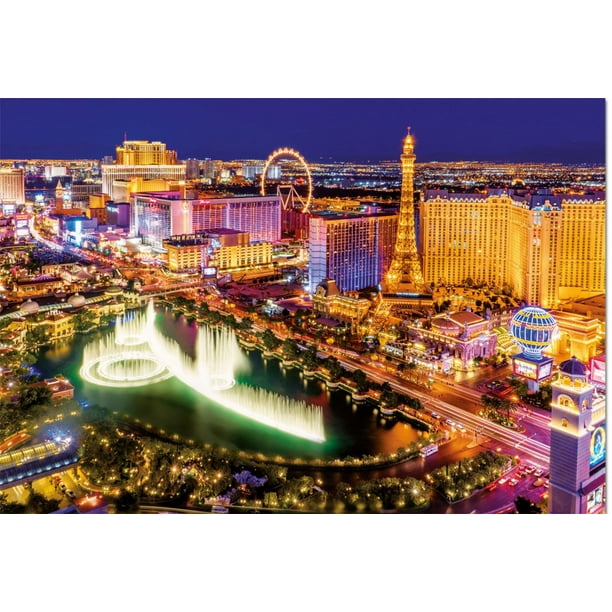 Educa Children s 1000 Neon Las Vegas Puzzle Walmart Business Supplies