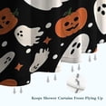 thumbnail image 6 of Black Halloween Ghosts and Pumpkins Shower Curtain 36"x72" ,Bathroom Decorative Shower Curtains Set with 12 Hooks,Modern Waterproof Washable Shower Curtain, 6 of 6
