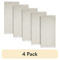(4 pack) Better Homes & Gardens 2 Piece Flat Woven Kitchen Towel, Papyrus Beige