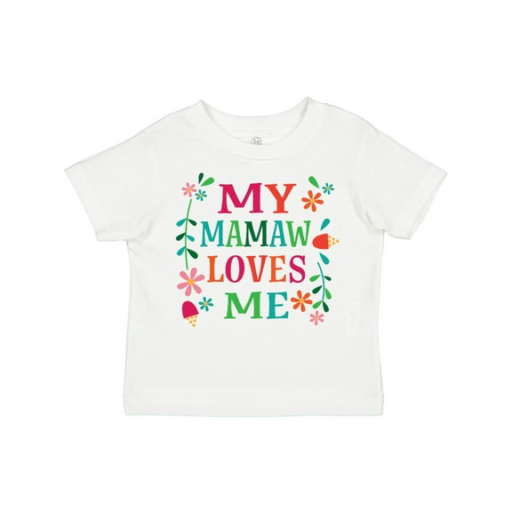 Inktastic Mamaw Loves Me Girls Apparel Girls Toddler T-Shirt
