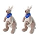 thumbnail image 1 of 2X Canguro Dulce de Peluche Juguetes de Peluche de Felpa Suave para Bebes Ninos (Azul), 1 of 4