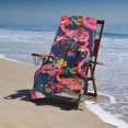 thumbnail image 4 of PHYHOO Flamingos Printed Microfiber Sand Free Pool Towel Lightweight Oversized Quick Dry Absorbent Compact Travel Must Have for The Swimming, Yoga, Camping, Summer Cruise Ship 30x60in, 4 of 8