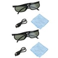 thumbnail image 1 of Gafas 3D DLP Link ANGGREK 2 Uds Lente LCD para Película 3D 144Hz color Negro, 1 of 8