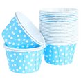 thumbnail image 1 of 100 moldes para hornear pasteles, cupcakes y muffins para fiestas, bodas, cumpleaños y Navidad, color azul., 1 of 5