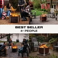 thumbnail image 4 of Breeo X Series 24 Corten Smokeless Fire Pit 24 in. W Corten Steel Outdoor Round Wood Fire Pit, 4 of 7
