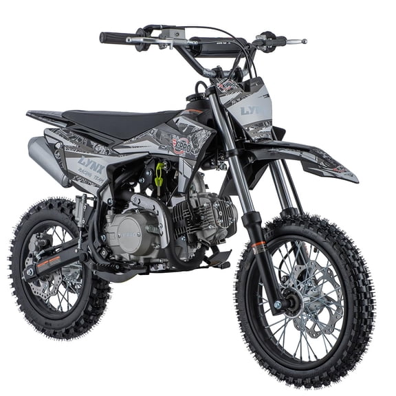 X-Pro Brand New 125cc Gas Pit Dirt Bike with 4-Speed Manual Transmission, Kick Start, 14"/12" Tires!