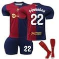 thumbnail image 1 of Boys Girls LEWANDOWSKI 9# GAVI 6# RAPHINHA 11# GUNDOGAN 22# Kids Football Jersey, 1 of 2
