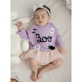 thumbnail image 6 of BemeyourBBs Baby Halloween Sweater Casual Letter Ghost Spider Embroidery Pullover, 6 of 9