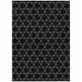 thumbnail image 2 of HomeRoots 613545 8 x 10 ft. Black & White Geometric Washable Indoor & Outdoor Rectangle Area Rug, 2 of 5
