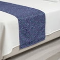 thumbnail image 2 of Leopard Bed Runner, Abstract Theme Cheetah Puma Skin Rhythmic Illustration, Decorative Accent Bedding Scarf for Hotels Homes and Guestrooms, Twin, Cadet Blue Quartz, by Ambesonne, 2 of 2