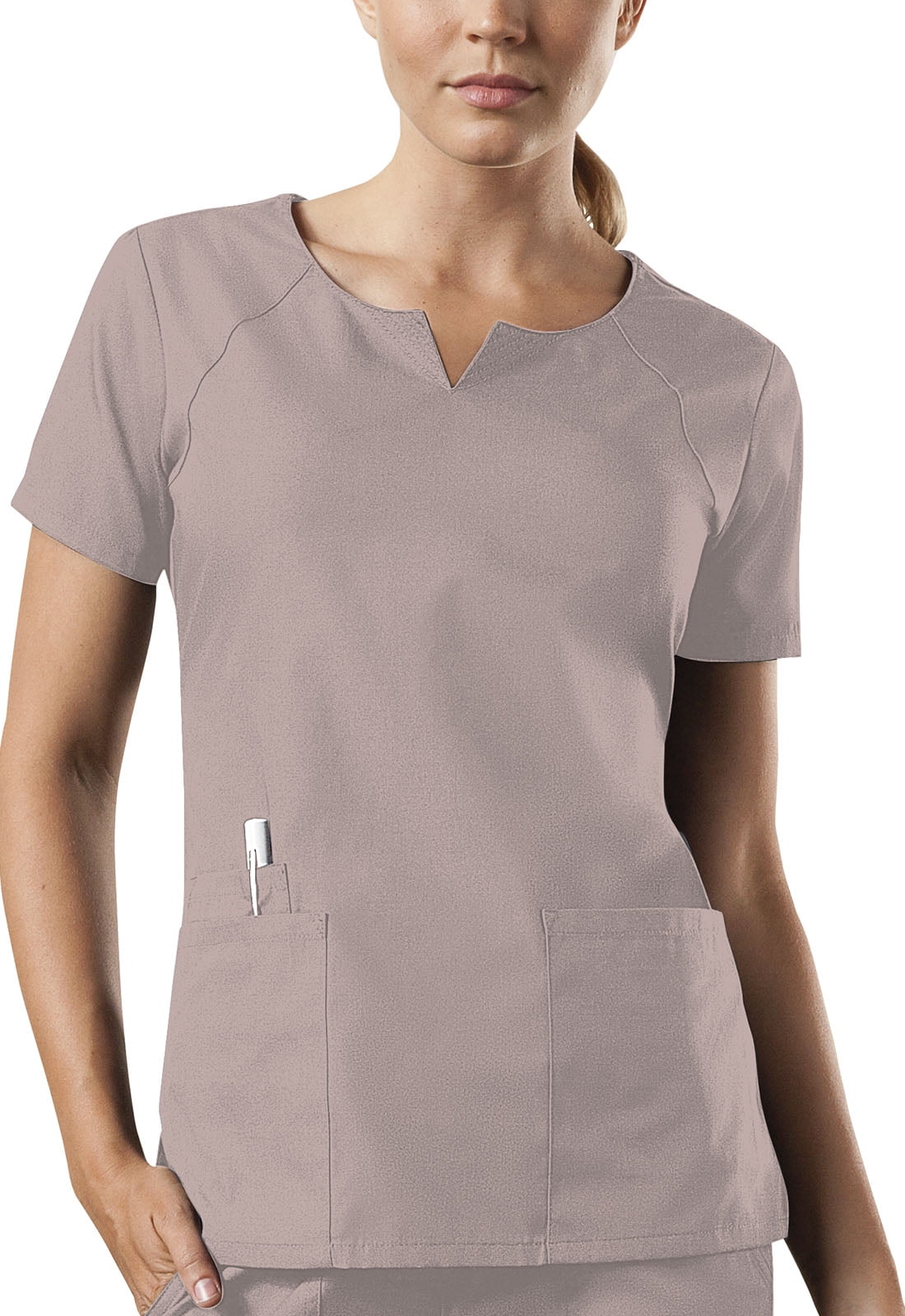 Cherokee Cherokee Workwear Scrubs Top for Women Round Neck 4824, XL