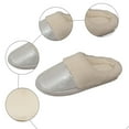 thumbnail image 5 of Gubotare House Shoes for Women Women's Slippers Ladies Memory Foam Slippers Non-slip Rubber Bottom Ladies Home Slippers Warm Plush Lining Bedroom Comfortable Home Shoes Size 7 (Silver,7), 5 of 8