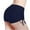 Dark Blue, variant on POIUYTR Women's Swim Boardshorts Beach Bikini Bottoms with Adjustable Ties High Waisted Swimsuit Boy Shorts