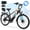 Black, variant on ESKUTE C200D 70-Mile Electric Bike for Adults, 840Wh Removable Battery, 1300W Peak Motor, Up to 28MPH, 26" Tires, 7-Speed Step-Over E-Bike, Purple with Phonebag & Lock, UL2849