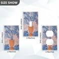 thumbnail image 7 of Yayeee Toggle Light Switch Wall Plate 1-Gang 4.5"x2.7" Home Decorative Outlet Cover, Pink Leaves, 7 of 7