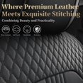 thumbnail image 5 of Car Seat Covers Full Set Fit for Kia Sportage 2005-2024, Premium Faux Leather Seat Protectors, Breathable, Waterproof & Anti-Slip Full Wrapping Edge Seat Covers (Black, Full Set), 5 of 7