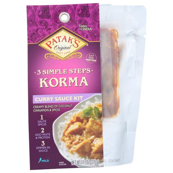 (Pack of 6) Patak's Korma 3 Step 11 Oz