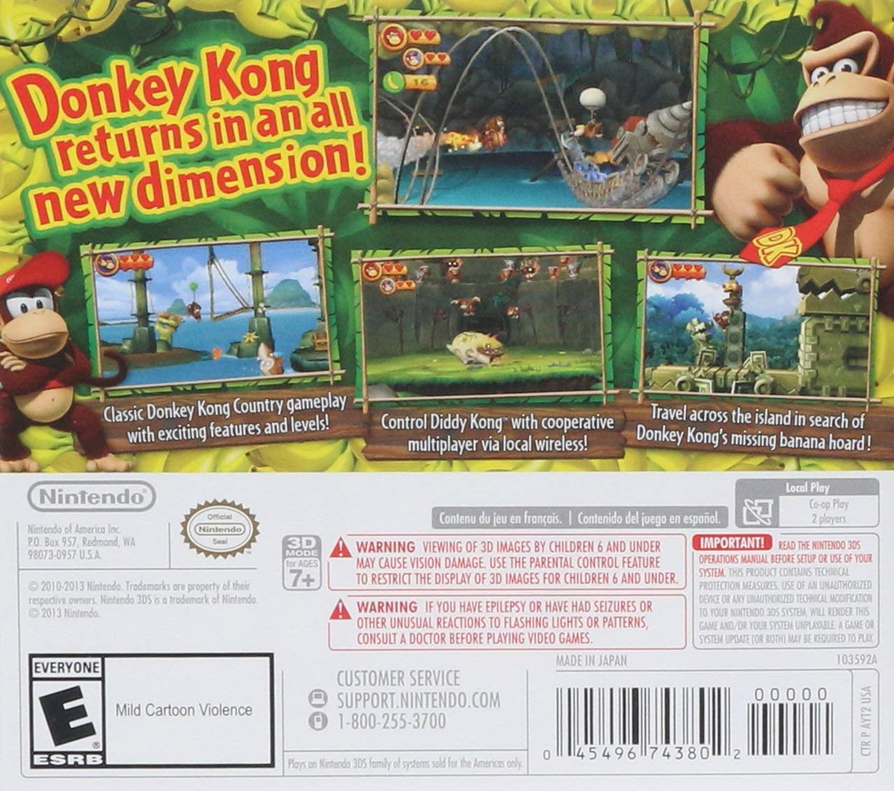 Donkey Kong Return 3ds - Walmart.com